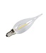 E14  Filament Kaars met Tip, 1 w, 100 Lumen, 2200K Flame, 2 Jaar Garantie
