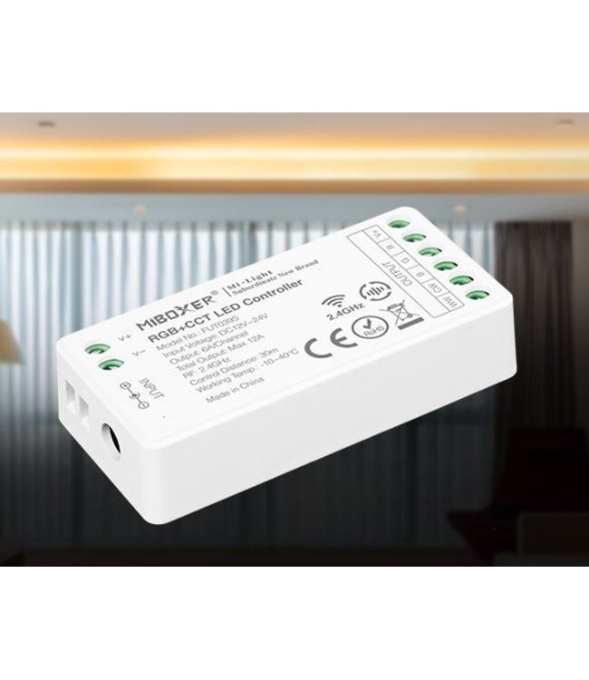 MiBoxer RGB / RGB+W / RGB+CCT Controller - 2.4 Ghz - FUT037S+