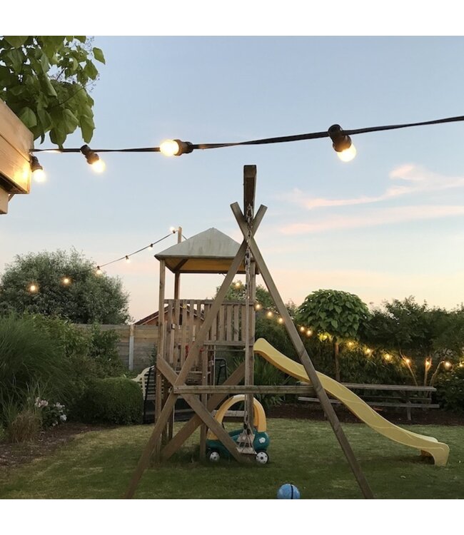 E27 3w Filament Bol Lamp, 150-200 Lumen, Transparante Kap - Dimbaar