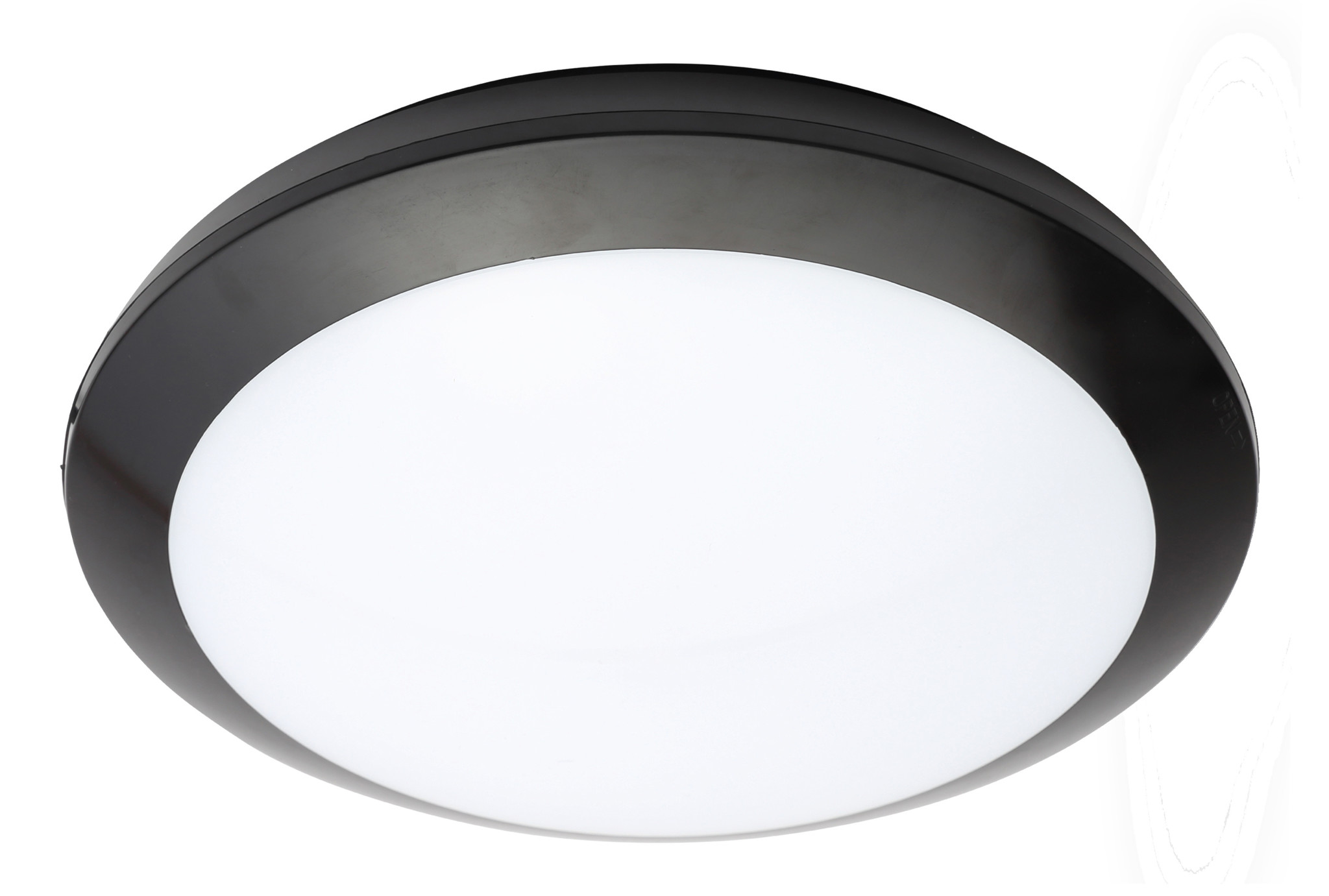 Led Plafonnière Zwart 16w, 1440 Lumen, Color Switch (3000/4000/6000K), Met noodaccu, IP66, IK10, 3 Jaar Garantie, foto 2 van 2