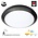 Led Plafonnière Zwart 16w, 1440 Lumen, Color Switch (3000/4000/6000K), Met noodaccu en bewegingssensor met terugdimfunctie, IP66, IK10, 3 Jaar Garantie