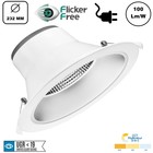 CCT Reflector Led Downlighter 20w, 1700-2000 Lumen, gatmaat Ø195mm, UGR19, Stekkerklaar, 3 Jaar Garantie