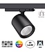 UITVERKOOP: 3 Fase LED Rail Spot met Wattage switch: 13-36W, 1250 tot 3600 lumen, CRI>90, Zwarte Behuizing