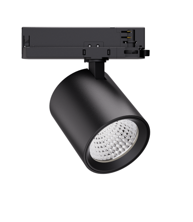 UITVERKOOP: 3 Fase LED Rail Spot met Wattage switch: 13-36W, 1250 tot 3600 lumen, CRI>90, Zwarte Behuizing