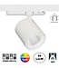 UITVERKOOP: 3 Fase LED Rail Spot met Wattage switch: 13-36W, 1250 tot 3600 lumen, CRI>90, Witte Behuizing