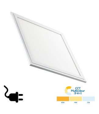 Back-lit LED Paneel 30x30cm, 15w, 1500 Lumen (100lm/w), Color Switch (3000/4000/5000K), Stekkerklaar, 3 Jaar Garantie