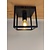 Industriële Plafondlamp Zwart | 16x16cm | Incl. Lichtbron E27 - 4w - 2400K - Dimbaar  | Retro | Vintage | Metaal