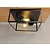 Industriële Plafondlamp Zwart | 30x30cm | Incl. 2x Lichtbron E27 - 4w - 2400K - Dimbaar  | Retro | Vintage | Metaal
