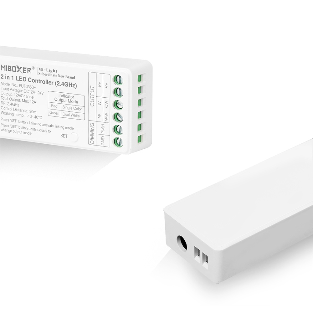 MiBoxer Single Color / CCT Controller - DC 12v-24v - 12A - 2.4Ghz - FUT035S+, foto 4 van 6