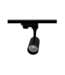 Reserveer: 3 Fase Rail armatuur met GU10 Fitting Kort Verdiept, Zwartkleurige behuizing