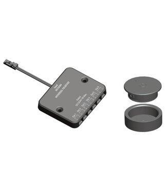 Draadloze Ronde Touch LED Dimmer 12/24Vdc - 5A - Zwart - T.b.v. Keuken / Kastverlichting en LED Strips