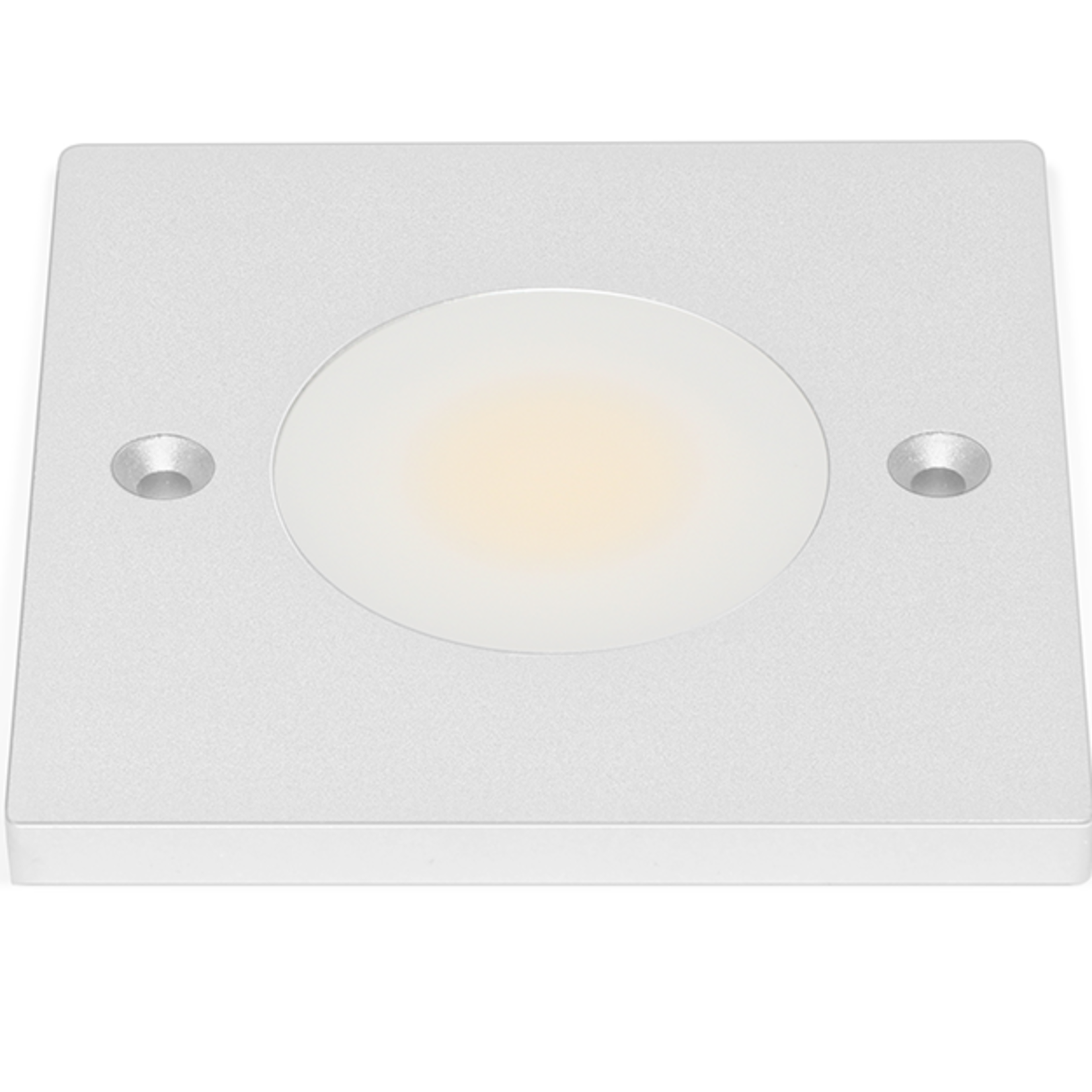 Vlakke Vierkant Opbouw LED Spot 3w, 250 Lumen, 3000K Warm Wit, 12Vdc, Dimbaar, 2 Jaar Garantie, foto 2 van 5