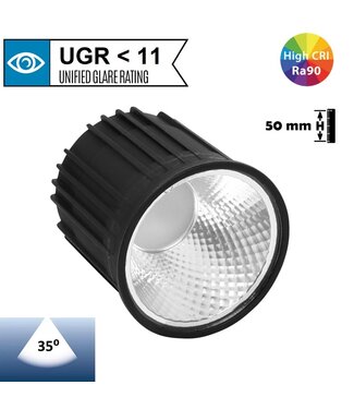LED GU10 / Module 9w, 550 Lumen, CRI90, Dimbaar, 2 Jaar Garantie