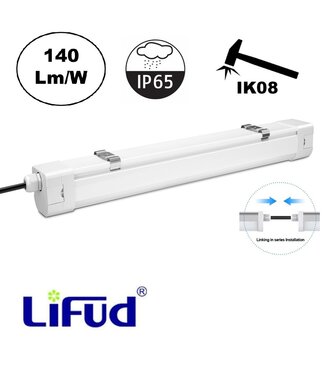 UCT LED Tri Proof 150cm, 60w, 8400 Lumen (140lm/w), Lifud LED Driver, IK08, IP65, 5 jaar garantie