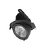 LED Banaanspot 28-44w,  2700-4000 lm, Flikkervrije KGP Driver, Gatmaat 175mm, CRI90, Zwart, 5 Jaar Garantie