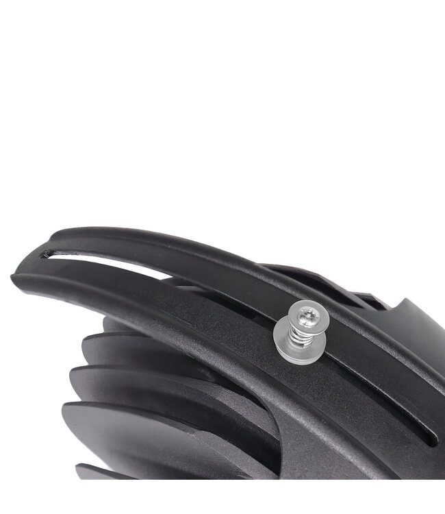 LED Banaanspot 28-44w,  2700-4000 lm, Flikkervrije KGP Driver, Gatmaat 175mm, CRI90, Zwart, 5 Jaar Garantie