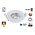 Inbouw LED Spot 5w Flat, 450 Lumen, 3000K, Kantelbaar, IP44, Dimbaar, Wit Armatuur, Gatmaat 72mm, 2 Jaar Garantie