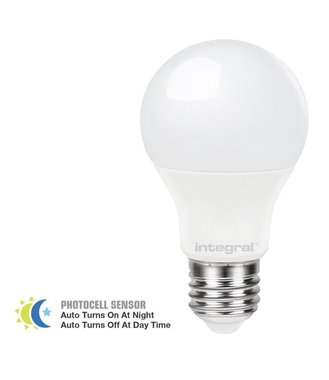 E27 8,5w Led Bollamp, 800-840 Lumen, Dag/Nacht Sensor, 2 Jaar Garantie