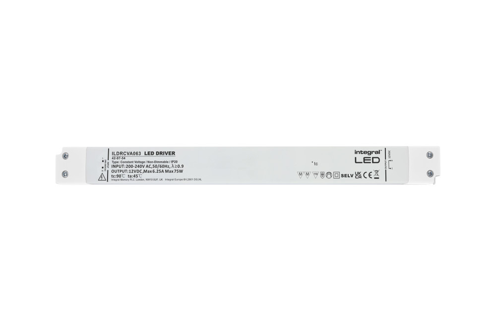 UITVERKOOP: LONG AND SLIM - Led Strip voeding 12V/75W/6,25A, Max: 60w, foto 3 van 3