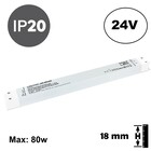 UITVERKOOP: LONG AND SLIM - Led Strip voeding 24V/100W/4,17A, Max: 80w