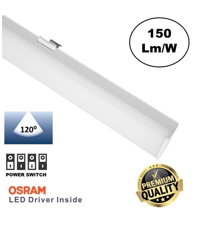 Universele Trunk LED Lichtlijn 150cm | Wattage Switch 32-56 Watt | 120 Graden lichthoek | 5 Jaar Garantie