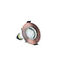 Led Spot Armatuur Koper, IP65 waterbestendig, Gatmaat 70mm, Incl. GU10 Fitting