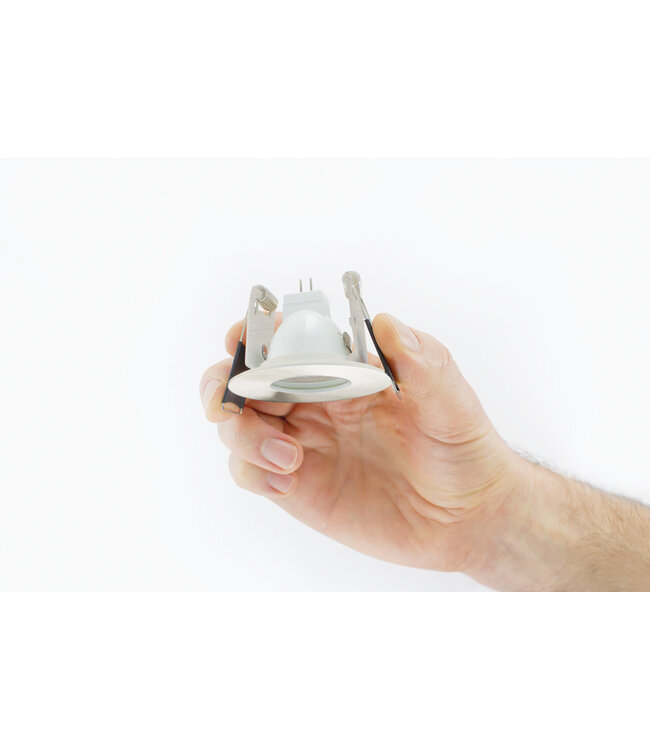 MR11 Led Spot Armatuur Staal, IP65 waterbestendig, Gatmaat 45mm, Alleen geschikt voor 35MM Spots