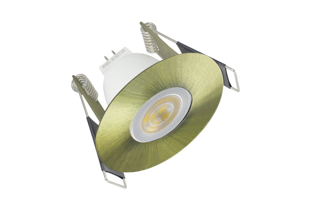 MR11 Led Spot Armatuur Antiek Brons / Messing, IP65 waterbestendig, Gatmaat 45mm, Alleen geschikt voor 35MM Spots, foto 4 van 4