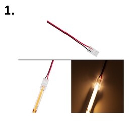 A-Serie Led Strip Connector 8MM COB Led Strips (Zonder solderen) | Geschikt voor IP20 en IP65 LED Strips, foto 3 van 5