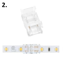 A-Serie Led Strip Connector 10MM Led Strips (Zonder solderen) | Geschikt voor IP20 en IP65 LED Strips, foto 5 van 6