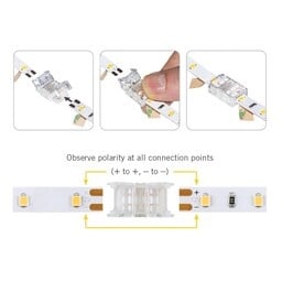 A-Serie Led Strip Connector 10MM Led Strips (Zonder solderen) | Geschikt voor IP20 en IP65 LED Strips, foto 6 van 6
