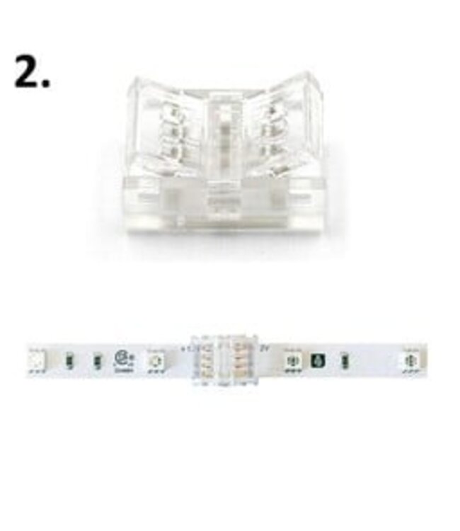 A-Serie Led Strip Connector RGB Led Strips 10MM  (Zonder solderen) | Geschikt voor IP20 en IP65 LED Strips