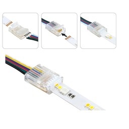 A-Serie Led Strip Connector RGBCCT Led Strips 12MM (Zonder solderen) | Geschikt voor IP20 en IP65 LED Strips, foto 4 van 6