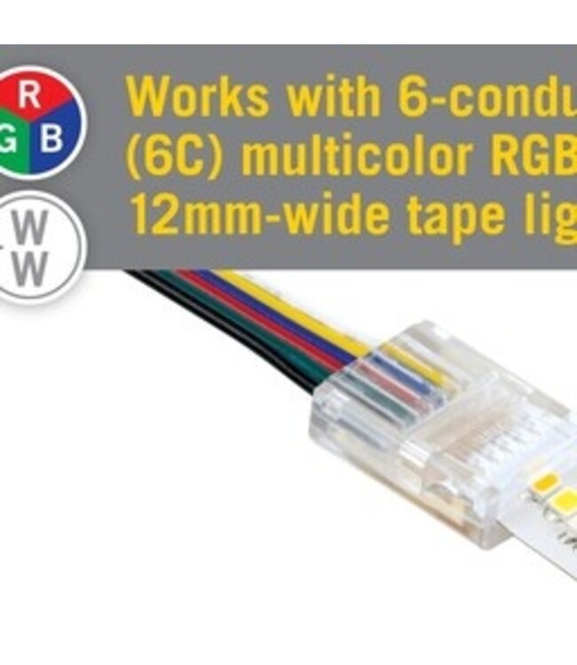 A-Serie Led Strip Connector RGBCCT Led Strips 12MM  (Zonder solderen) | Geschikt voor IP20 en IP65 LED Strips