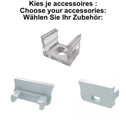 Accessoires t.b.v. Standaard Led Strip Profiel Norman | Wit, foto 2 van 4