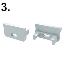 Accessoires t.b.v. Standaard Led Strip Profiel Norman | Wit, foto 4 van 4
