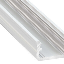 Standaard Aluminium Led Strip Profiel Norman | WIT | 16x9,3mm | Tot 2 Meter leverbaar, foto 2 van 6