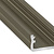 Standaard Aluminium Led Strip Profiel  Norman | ZWART |  16x9,3mm | Tot 2 Meter leverbaar