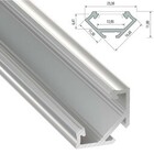 Hoek Aluminium Led Strip Profiel  Norman | ALU | Tot 2 Meter leverbaar