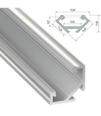 Hoek Aluminium Led Strip Profiel  Norman | ALU | Tot 2 Meter leverbaar