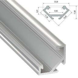 Hoek Aluminium Led Strip Profiel Norman | ALU | Tot 2 Meter leverbaar