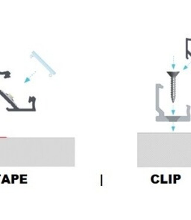 Hoek Aluminium Led Strip Profiel  Norman | ALU | Tot 2 Meter leverbaar