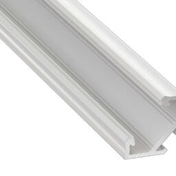 Hoek Aluminium Led Strip Profiel Norman | WIT | Tot 2 Meter leverbaar, foto 6 van 6