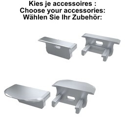 Accessoires t.b.v. Infrees Led Strip Profiel Norman | Grijs, foto 2 van 3