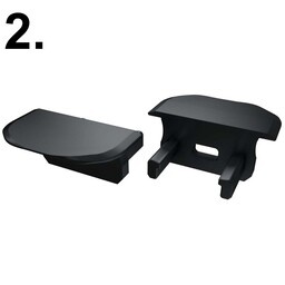 Accessoires t.b.v. Infrees Led Strip Profiel Norman | Zwart, foto 3 van 3