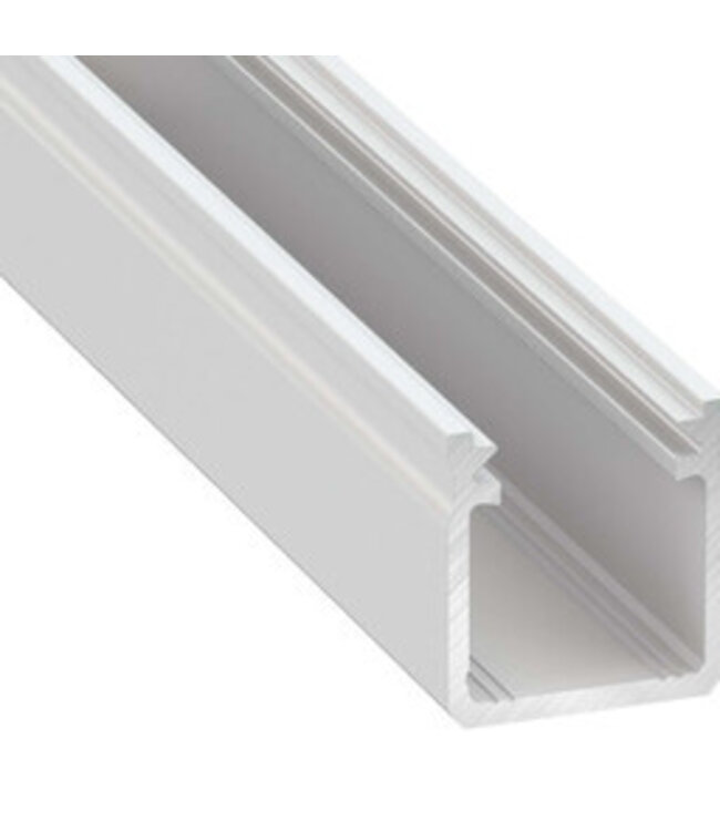 Verdiept Aluminium Led Strip Profiel  Norman | WIT |  18x17mm | Tot 2 Meter leverbaar