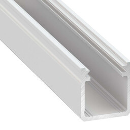 Verdiept Aluminium Led Strip Profiel Norman | WIT | 18x17mm | Tot 2 Meter leverbaar, foto 2 van 6