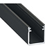 Verdiept Aluminium Led Strip Profiel  Norman | Zwart |  18x17mm | Tot 2 Meter leverbaar