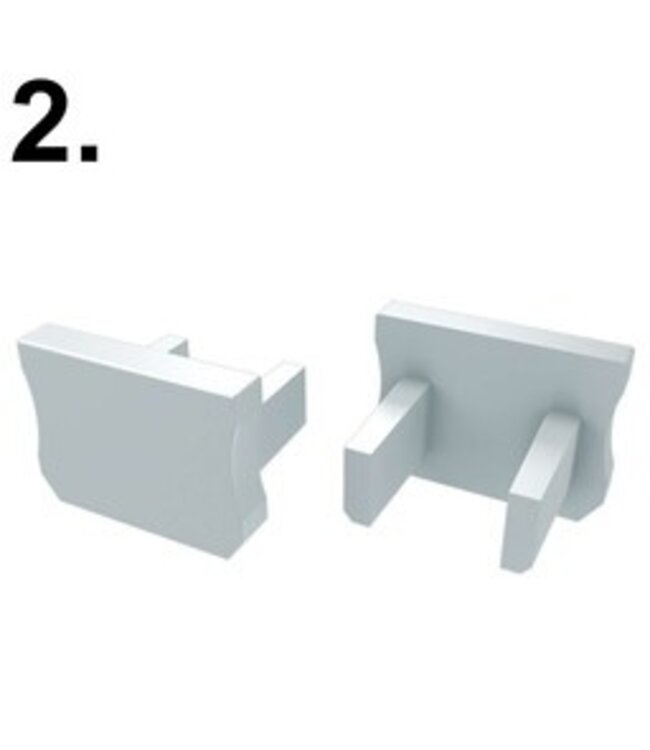 Accessoires t.b.v. SlimLine Led Strip Profiel | Wit