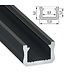 SlimLine Aluminium Led Strip Profiel | ZWART |  12x8mm | Tot 2 Meter leverbaar